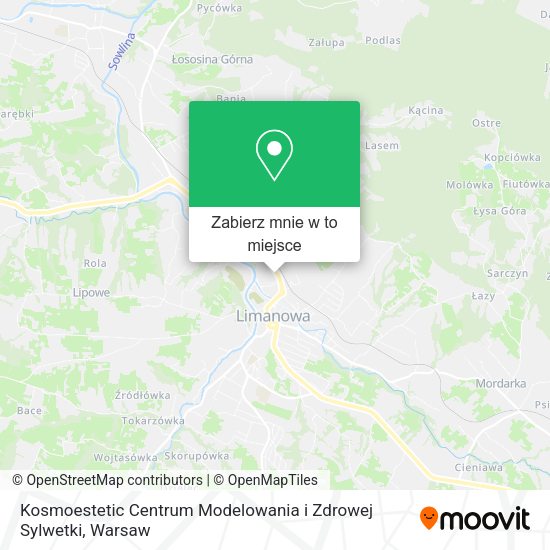 Mapa Kosmoestetic Centrum Modelowania i Zdrowej Sylwetki