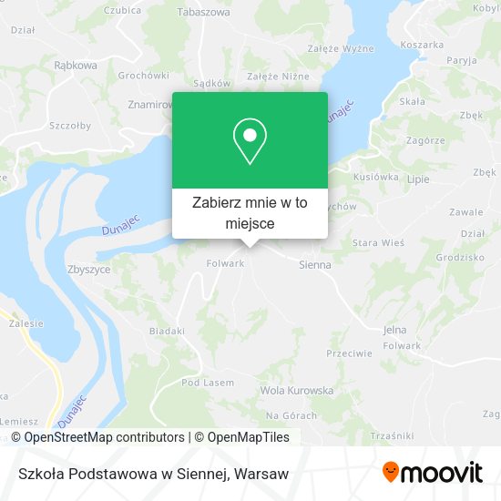 Mapa Szkoła Podstawowa w Siennej