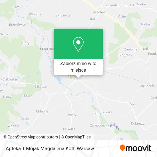 Mapa Apteka T Mojak Magdalena Kott