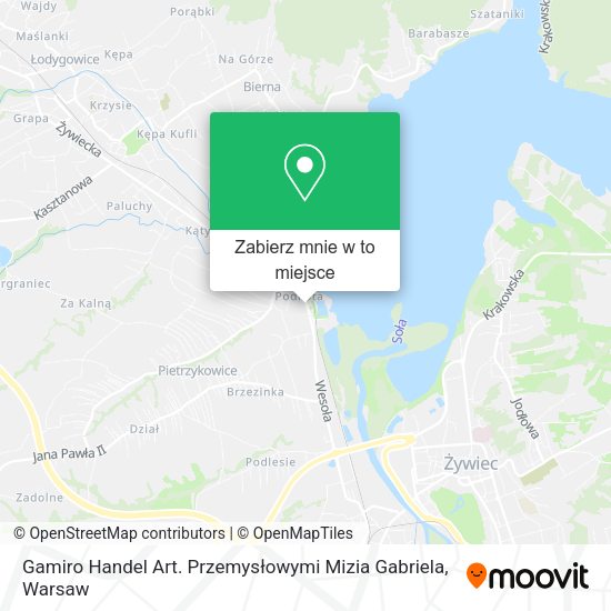 Mapa Gamiro Handel Art. Przemysłowymi Mizia Gabriela