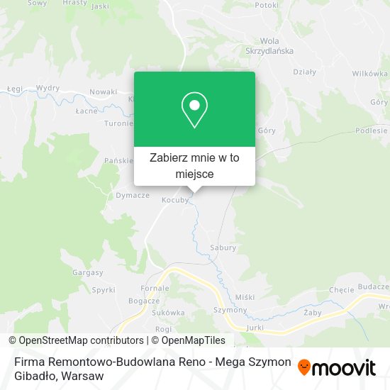 Mapa Firma Remontowo-Budowlana Reno - Mega Szymon Gibadło