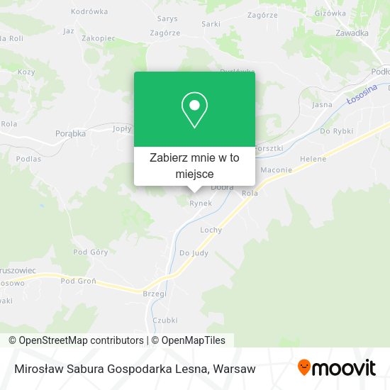 Mapa Mirosław Sabura Gospodarka Lesna