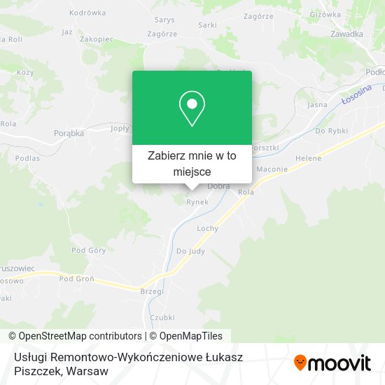 Mapa Usługi Remontowo-Wykończeniowe Łukasz Piszczek