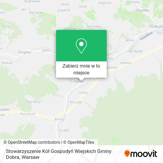 Mapa Stowarzyszenie Kół Gospodyń Wiejskich Gminy Dobra