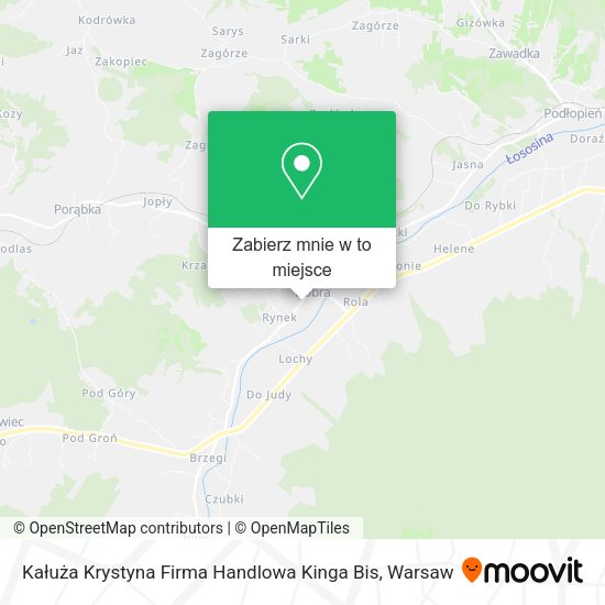 Mapa Kałuża Krystyna Firma Handlowa Kinga Bis