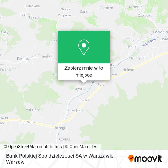 Mapa Bank Polskiej Spoldzielczosci SA w Warszawie