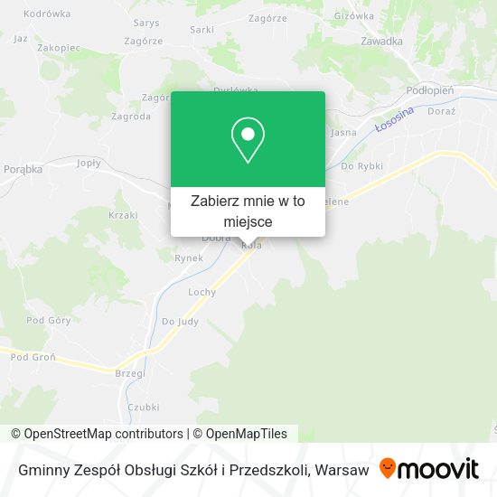 Mapa Gminny Zespół Obsługi Szkół i Przedszkoli