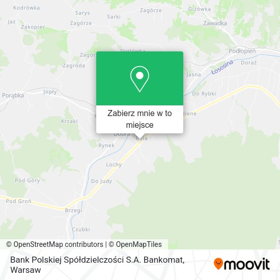 Mapa Bank Polskiej Spółdzielczości S.A. Bankomat