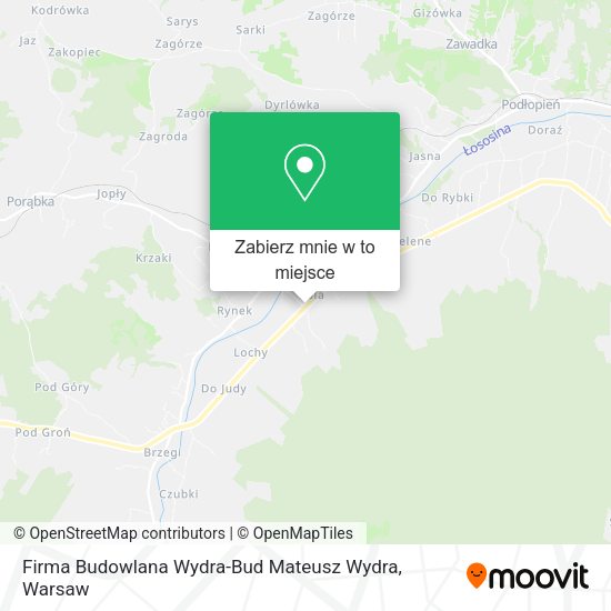 Mapa Firma Budowlana Wydra-Bud Mateusz Wydra