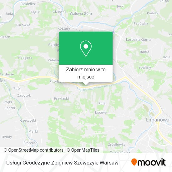 Mapa Usługi Geodezyjne Zbigniew Szewczyk