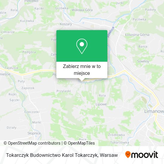 Mapa Tokarczyk Budownictwo Karol Tokarczyk