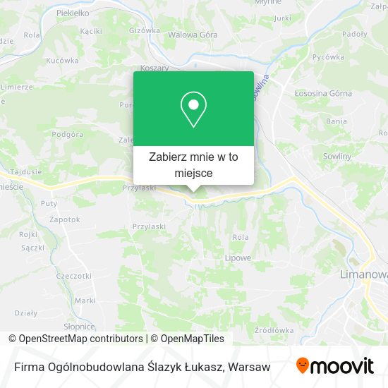 Mapa Firma Ogólnobudowlana Ślazyk Łukasz