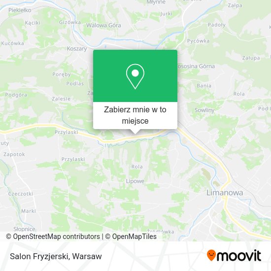 Mapa Salon Fryzjerski