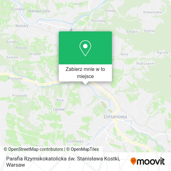 Mapa Parafia Rzymskokatolicka św. Stanisława Kostki