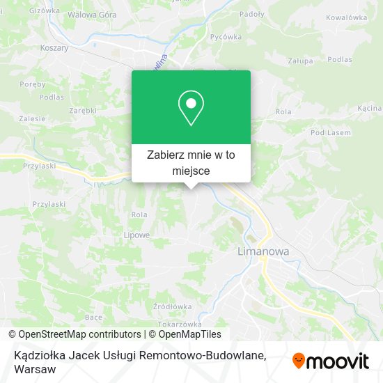 Mapa Kądziołka Jacek Usługi Remontowo-Budowlane