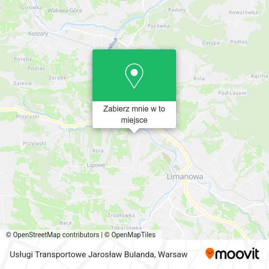 Mapa Usługi Transportowe Jarosław Bulanda