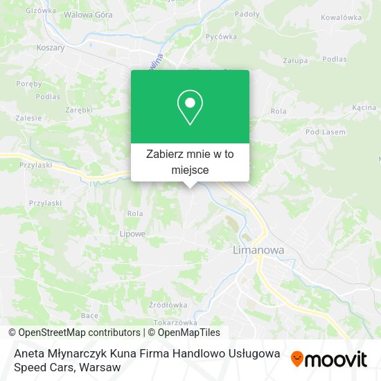 Mapa Aneta Młynarczyk Kuna Firma Handlowo Usługowa Speed Cars