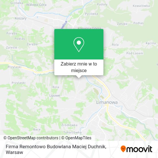 Mapa Firma Remontowo Budowlana Maciej Duchnik