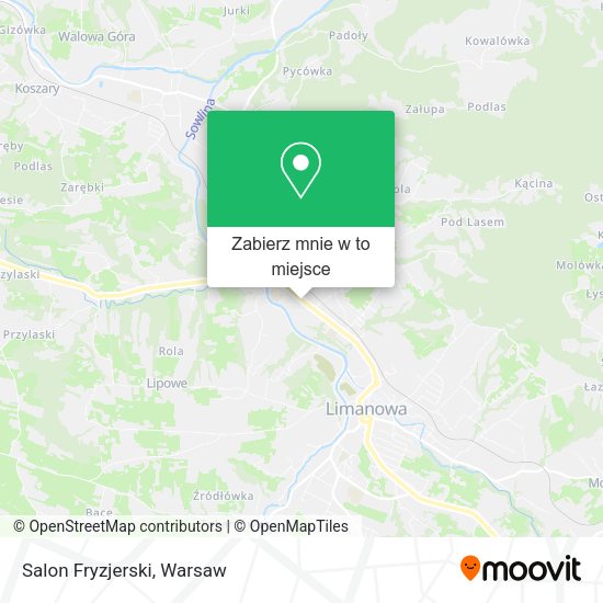 Mapa Salon Fryzjerski