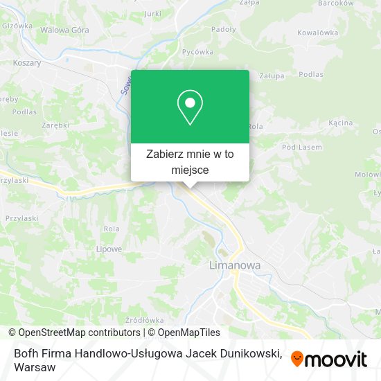 Mapa Bofh Firma Handlowo-Usługowa Jacek Dunikowski