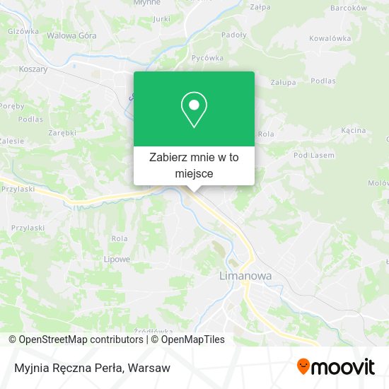 Mapa Myjnia Ręczna Perła