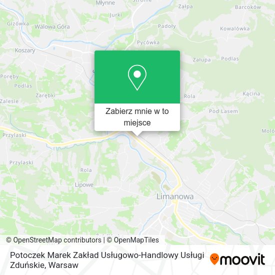 Mapa Potoczek Marek Zakład Usługowo-Handlowy Usługi Zduńskie