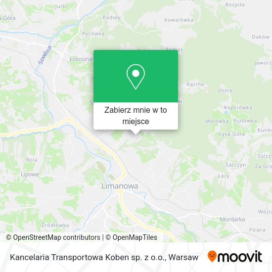 Mapa Kancelaria Transportowa Koben sp. z o.o.