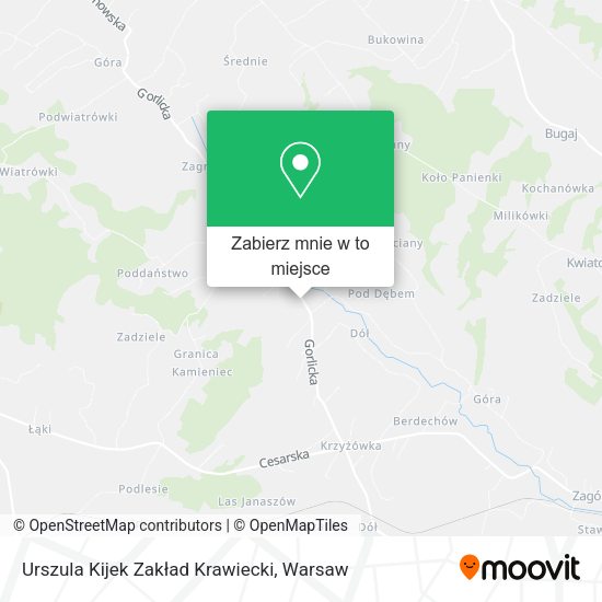 Mapa Urszula Kijek Zakład Krawiecki