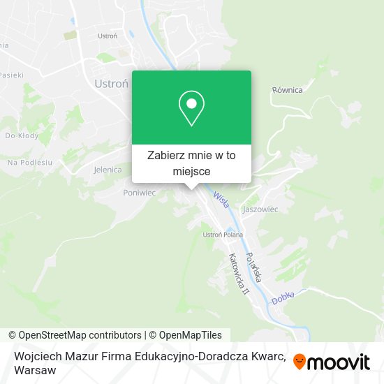 Mapa Wojciech Mazur Firma Edukacyjno-Doradcza Kwarc