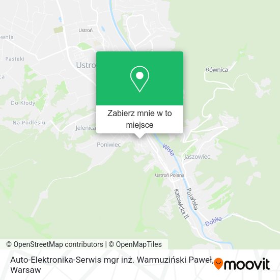 Mapa Auto-Elektronika-Serwis mgr inż. Warmuziński Paweł