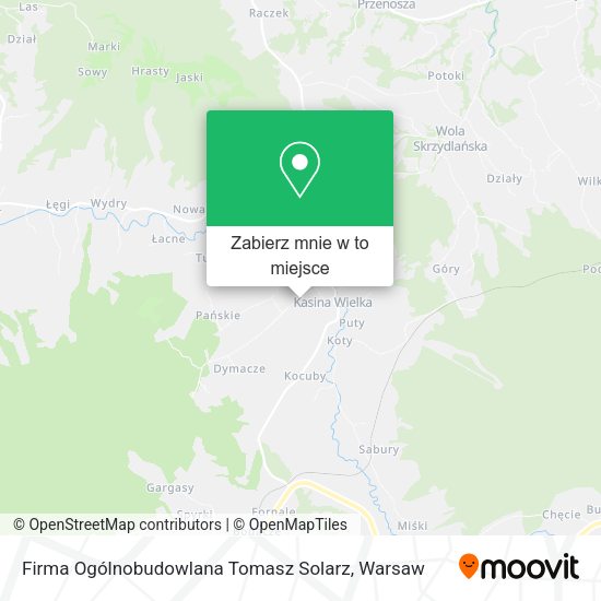 Mapa Firma Ogólnobudowlana Tomasz Solarz