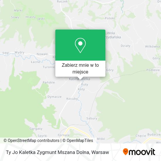 Mapa Ty Jo Kaletka Zygmunt Mszana Dolna