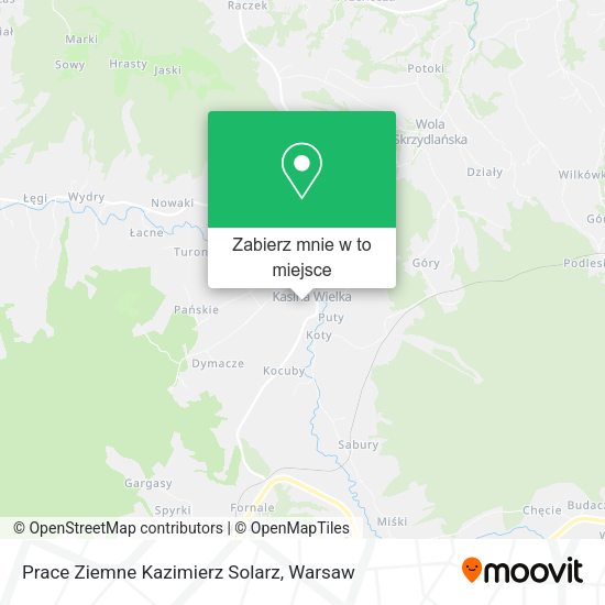 Mapa Prace Ziemne Kazimierz Solarz