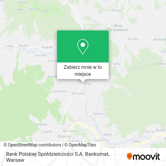 Mapa Bank Polskiej Spółdzielczości S.A. Bankomat