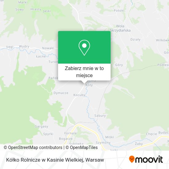 Mapa Kółko Rolnicze w Kasinie Wielkiej