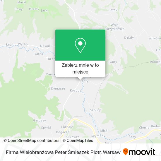 Mapa Firma Wielobranżowa Peter Śmieszek Piotr