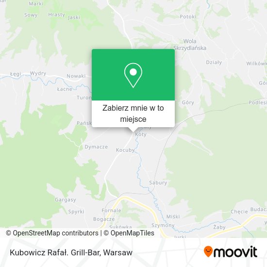 Mapa Kubowicz Rafał. Grill-Bar