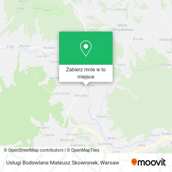 Mapa Usługi Budowlane Mateusz Skowronek