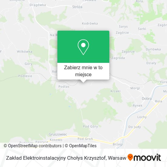 Mapa Zakład Elektroinstalacyjny Chołys Krzysztof