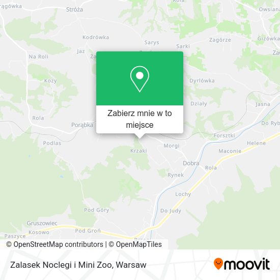 Mapa Zalasek Noclegi i Mini Zoo