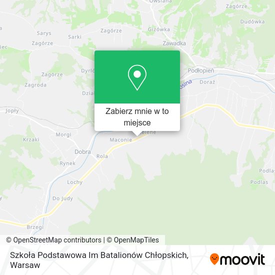 Mapa Szkoła Podstawowa Im Batalionów Chłopskich