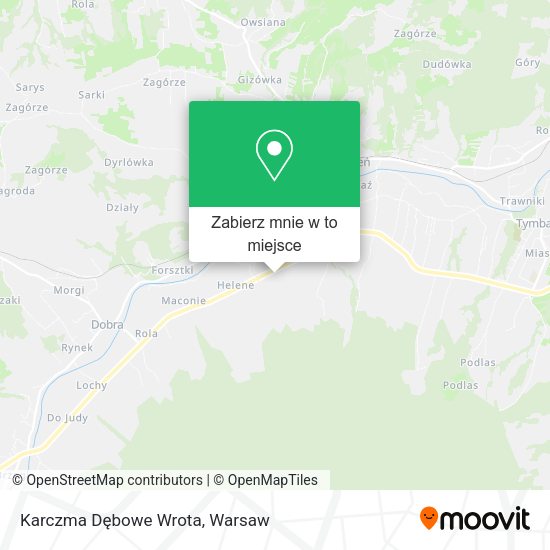 Mapa Karczma Dębowe Wrota