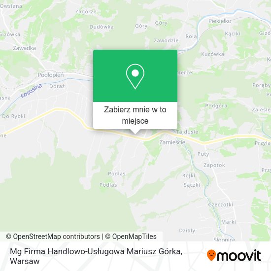 Mapa Mg Firma Handlowo-Usługowa Mariusz Górka