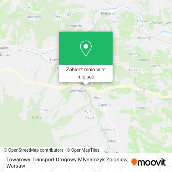 Mapa Towarowy Transport Drogowy Młynarczyk Zbigniew