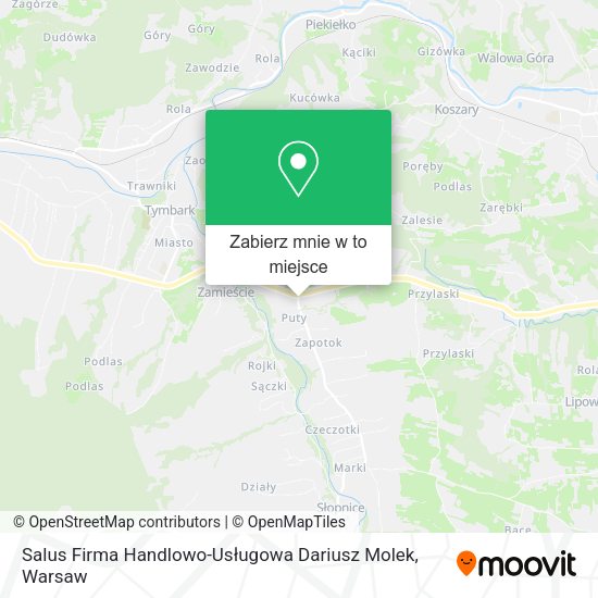 Mapa Salus Firma Handlowo-Usługowa Dariusz Molek