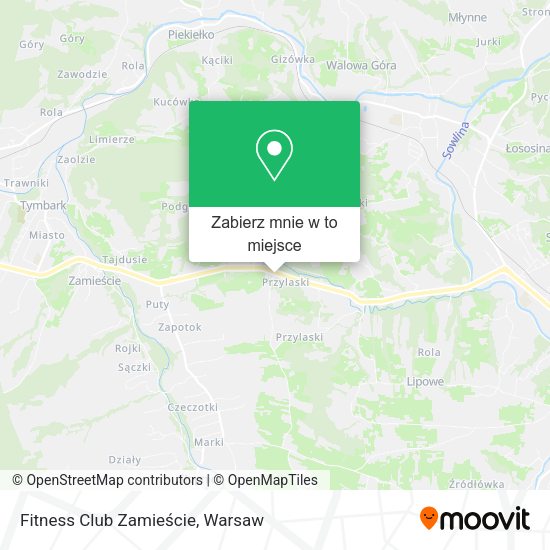 Mapa Fitness Club Zamieście