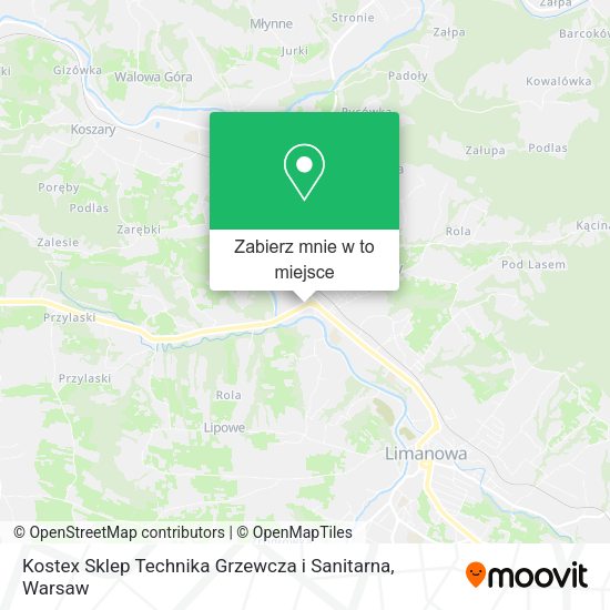 Mapa Kostex Sklep Technika Grzewcza i Sanitarna