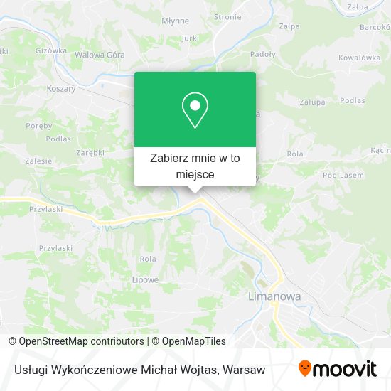 Mapa Usługi Wykończeniowe Michał Wojtas