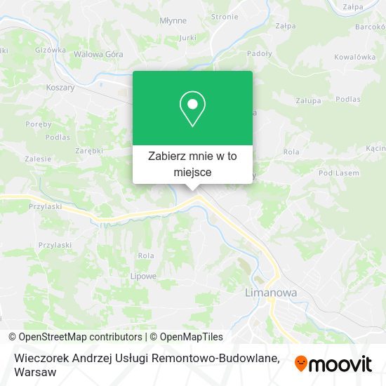 Mapa Wieczorek Andrzej Usługi Remontowo-Budowlane