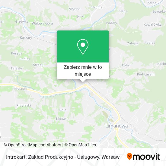 Mapa Introkart. Zakład Produkcyjno - Usługowy